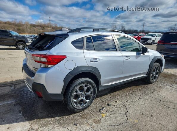 JF2GTHSC5PH325509 2023 SUBARU CROSSTREK Серебряный Задняя правая четверть
