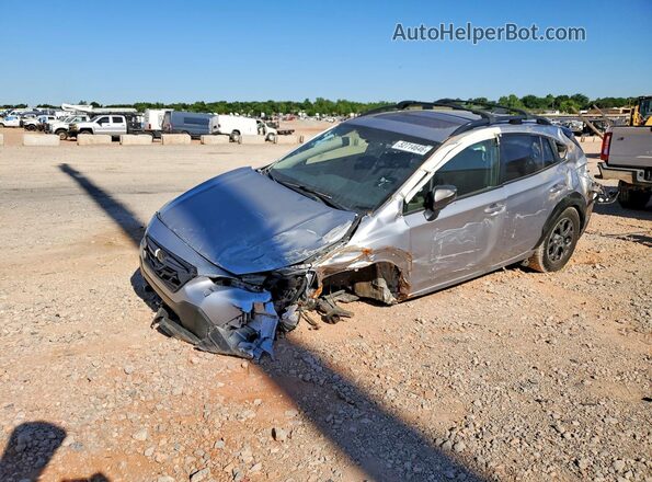 JF2GTHSC6MH222708 2021 SUBARU CROSSTREK Silver Vista tres cuartos delantera izquierda