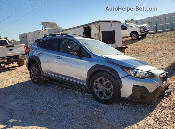 JF2GTHSC6MH222708 2021 SUBARU CROSSTREK Silver Delantero derecho