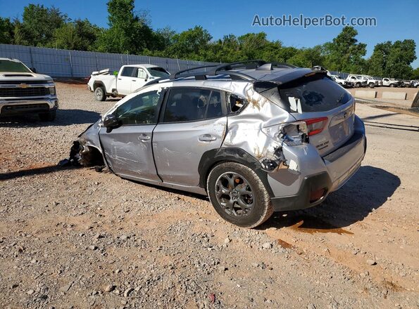 JF2GTHSC6MH222708 2021 SUBARU CROSSTREK Silver Trasero izquierdo
