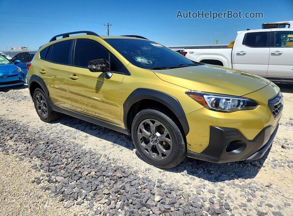 JF2GTHSC6MH275313 2021 SUBARU CROSSTREK Green Delantero derecho