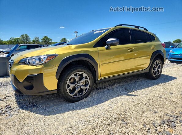 JF2GTHSC6MH275313 2021 SUBARU CROSSTREK Green Vista tres cuartos delantera izquierda