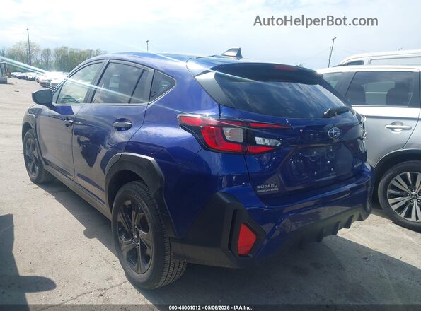 JF2GUABC0R8267526 2024 SUBARU CROSSTREK Синий Задняя левая четверть