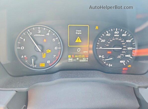 JF2GUABC4S8324641 2025 SUBARU CROSSTREK Gray Vista del cuadro de instrumentos