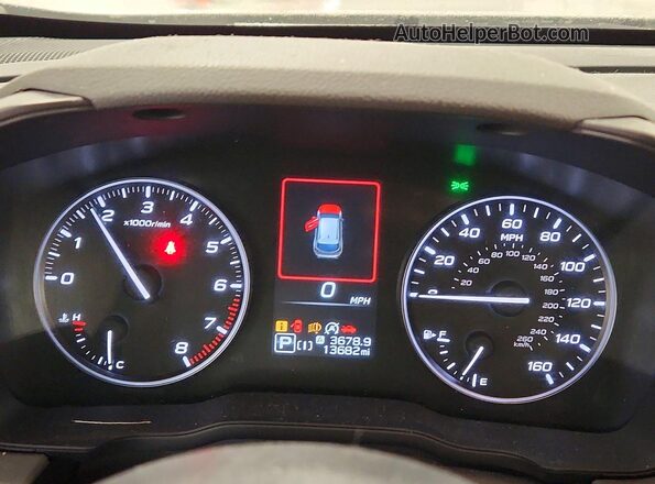 JF2GUADC1RH218610 2024 SUBARU CROSSTREK White Вид щитка приладів