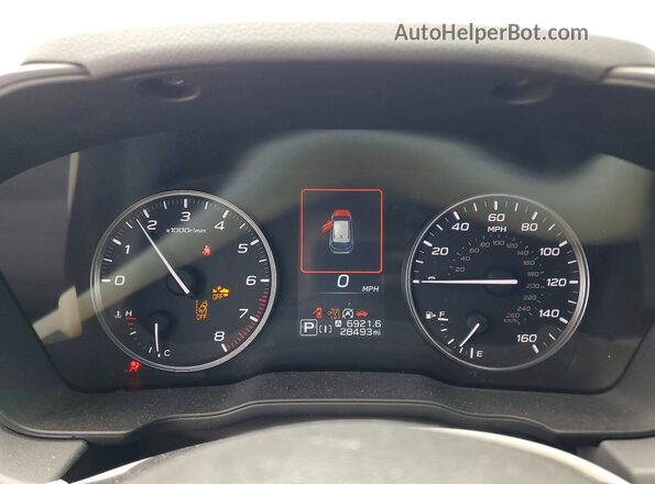 JF2GUADC2R8231429 2024 SUBARU CROSSTREK Silver Widok zestawu wskaźników