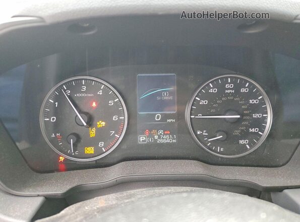 JF2GUADC2R8312656 2024 SUBARU CROSSTREK Серый Вид щитка приборов