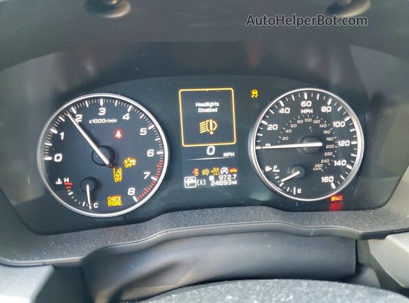 JF2GUADC2RH254757 2024 SUBARU CROSSTREK Gray Widok zestawu wskaźników