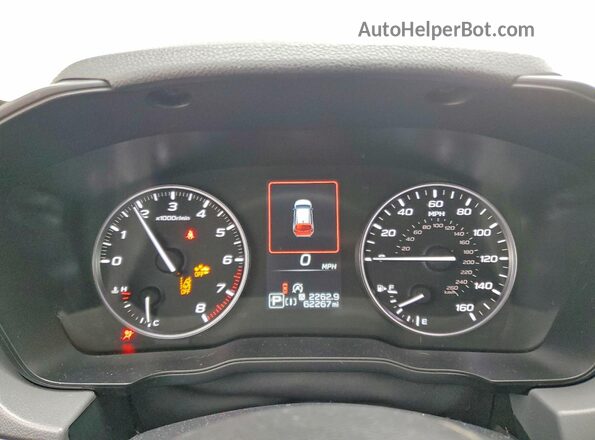 JF2GUADC3R8250488 2024 SUBARU CROSSTREK Белый Вид щитка приборов