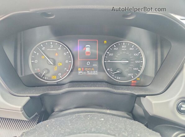 JF2GUADC3RH350297 2024 SUBARU CROSSTREK Red Instrument cluster view