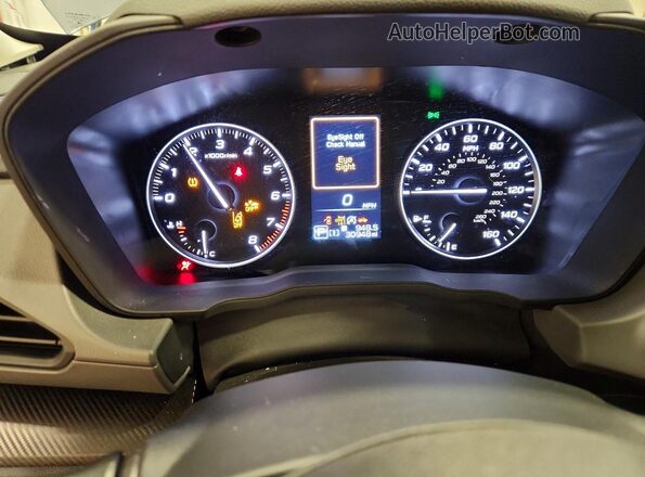 JF2GUADC3RH365088 2024 SUBARU CROSSTREK Gray Widok zestawu wskaźników
