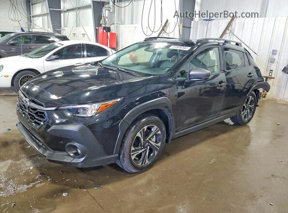 JF2GUADC5R8243025 2024 SUBARU CROSSTREK Black Vista tres cuartos delantera izquierda