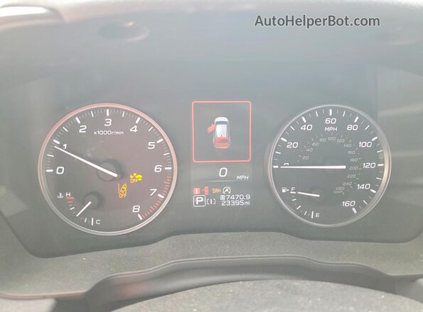 JF2GUADC5R8352553 2024 SUBARU CROSSTREK White Widok zestawu wskaźników