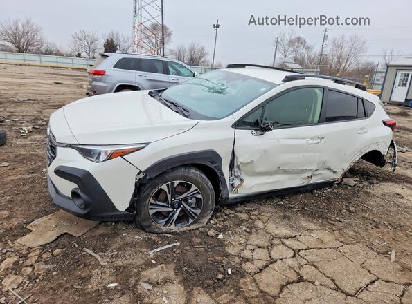 JF2GUADC7R8312927 2024 SUBARU CROSSTREK White Vista tres cuartos delantera izquierda