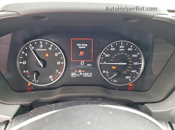 JF2GUADC7RH902027 2024 SUBARU CROSSTREK White Widok zestawu wskaźników