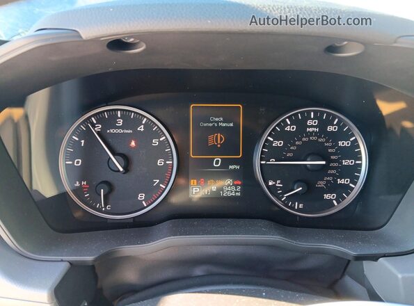 JF2GUHDC0S8342902 2025 SUBARU CROSSTREK Серый Вид щитка приборов