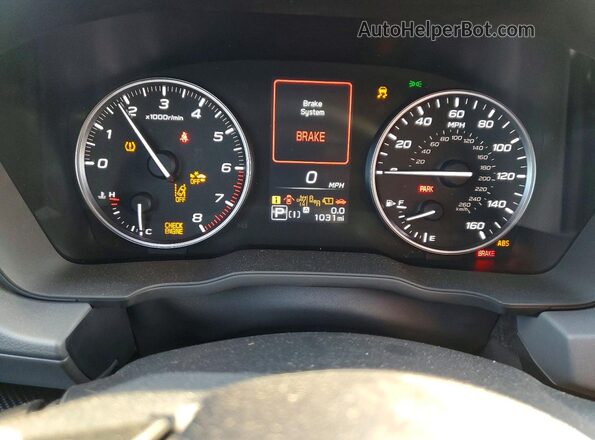 JF2GUHDC0SH330054 2025 SUBARU CROSSTREK Красный Вид щитка приборов