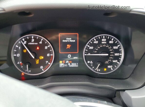 JF2GUHDC3SH264406 2025 SUBARU CROSSTREK White Vista del cuadro de instrumentos