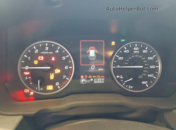 JF2GUHDC5S8343012 2025 SUBARU CROSSTREK Gray Widok zestawu wskaźników