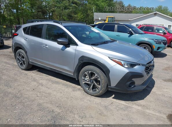 JF2GUHDC7S8247687 2025 SUBARU CROSSTREK Серебряный Передняя правая четверть