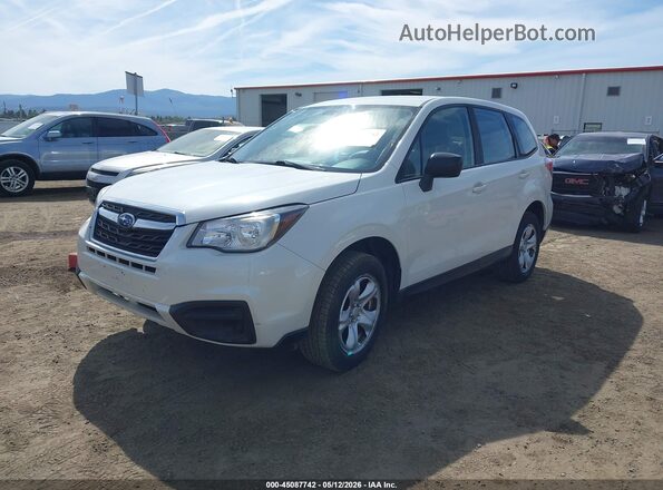 JF2SJAAC4HH805146 2017 SUBARU FORESTER 2.5 White Przód lewy