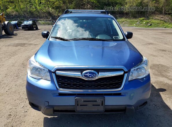 JF2SJAAC5GG484092 2016 SUBARU FORESTER 2.5 Blue Widok z przodu
