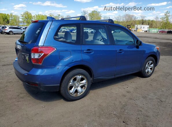 JF2SJAAC5GG484092 2016 SUBARU FORESTER 2.5 Blue Tył prawy