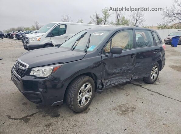 JF2SJAAC5HG595680 2017 SUBARU FORESTER Черный Передняя левая четверть