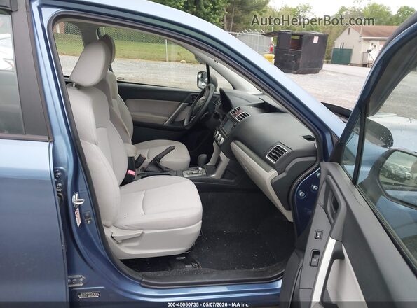 JF2SJAAC6GH565192 2016 SUBARU FORESTER 2.5 Blue Widok wnętrza z przodu