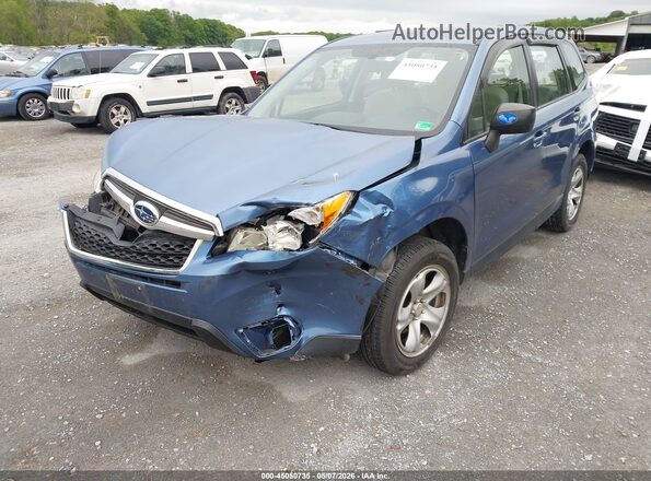 JF2SJAAC6GH565192 2016 SUBARU FORESTER 2.5 Blue Widok z przodu