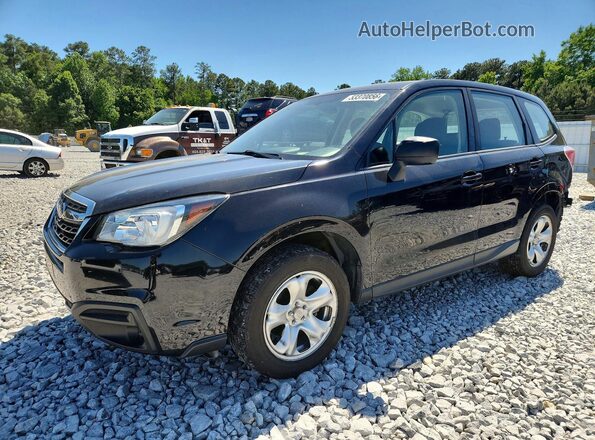 JF2SJAAC7HH505598 2017 SUBARU FORESTER Черный Передняя левая четверть