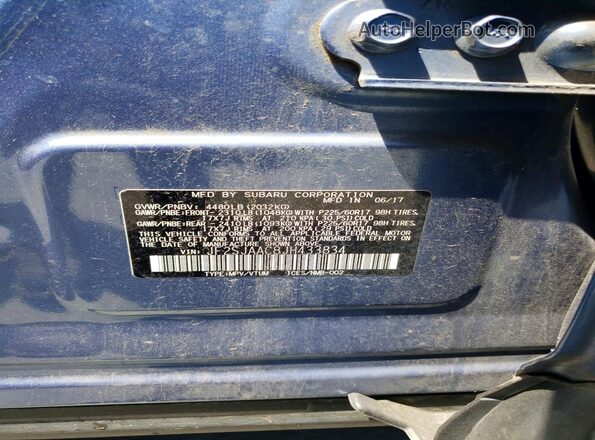 JF2SJAAC8JH433834 2018 SUBARU FORESTER Синий Вид подкапотного пространства