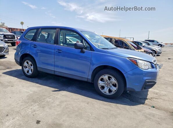 JF2SJAAC8JH433834 2018 SUBARU FORESTER Синий Передняя правая четверть