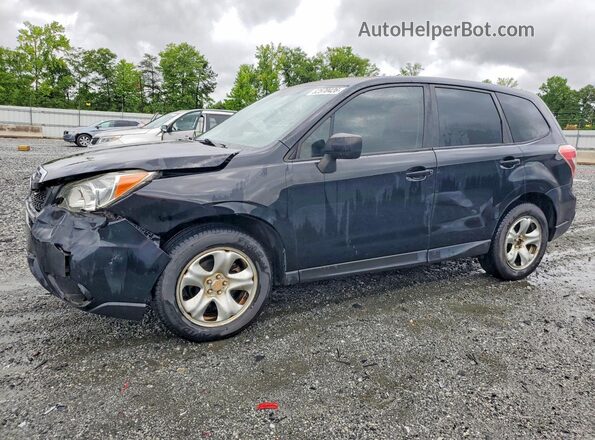 JF2SJAAC9GG401585 2016 SUBARU FORESTER Black Առջևի ձախ երեք քառորդ տեսարան