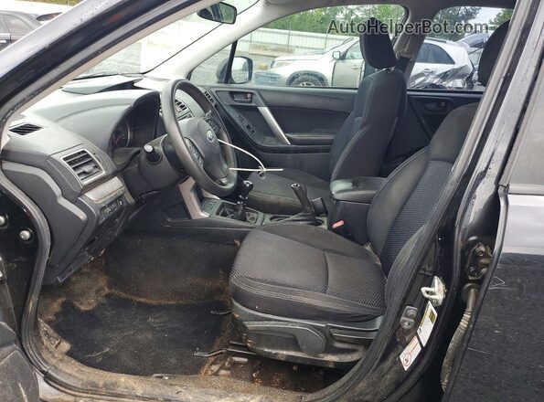 JF2SJAAC9GG401585 2016 SUBARU FORESTER Black Սալոնի դիմացի տեսք