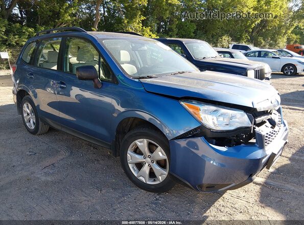 JF2SJABC0GH482601 2016 SUBARU FORESTER Синий Передняя правая четверть