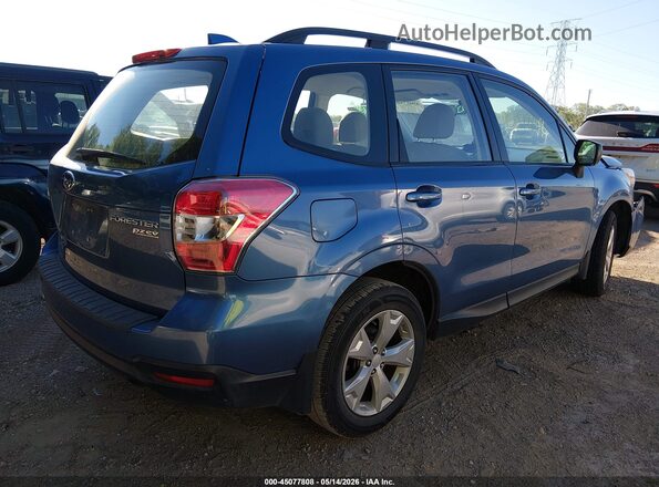 JF2SJABC0GH482601 2016 SUBARU FORESTER Синий Задняя правая четверть