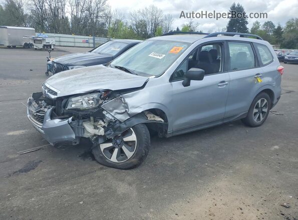 JF2SJABC0JH530184 2018 SUBARU FORESTER 2.5 Silver Przód lewy