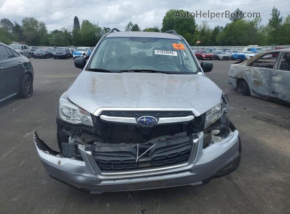 JF2SJABC0JH530184 2018 SUBARU FORESTER 2.5 Silver Widok z przodu