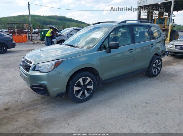 JF2SJABC1JH549844 2018 SUBARU FORESTER Зеленый Передняя левая четверть