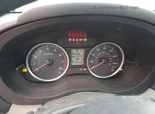 JF2SJABC2HH406721 2017 SUBARU FORESTER 2.5 Green Instrument cluster view