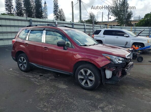JF2SJABC2JH469419 2018 SUBARU FORESTER Красный Передняя правая четверть