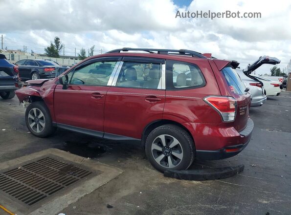 JF2SJABC2JH469419 2018 SUBARU FORESTER Красный Задняя левая четверть