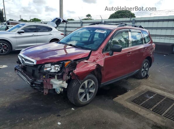 JF2SJABC2JH469419 2018 SUBARU FORESTER Красный Передняя левая четверть