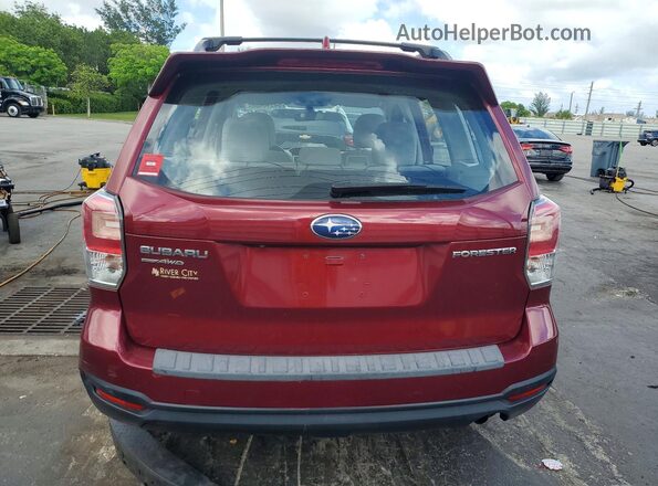 JF2SJABC2JH469419 2018 SUBARU FORESTER Красный Вид сзади