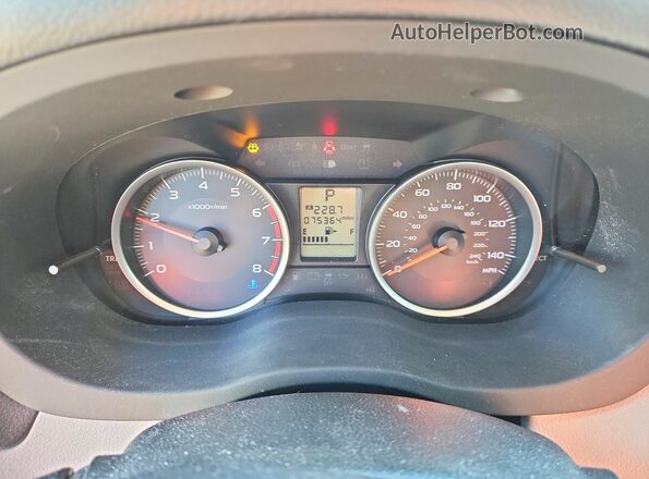 JF2SJABC2JH568872 2018 SUBARU FORESTER Белый Вид щитка приборов