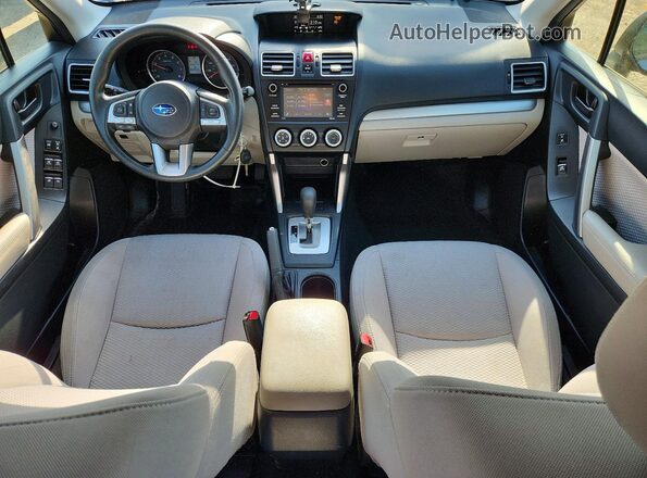 JF2SJABC3HH540654 2017 SUBARU FORESTER Silver Вид панелі приладів