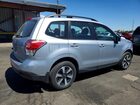 2018 Subaru Forester 2.5i Silver vin: JF2SJABC3JH588337