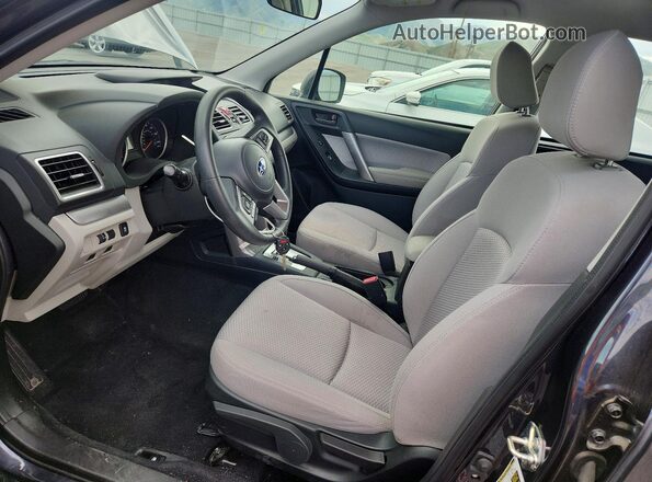 JF2SJABC4JH491468 2018 SUBARU FORESTER Серый Вид салона спереди