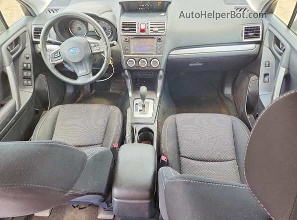 JF2SJABC5GH464742 2016 SUBARU FORESTER 2.5 Silver Widok deski rozdzielczej